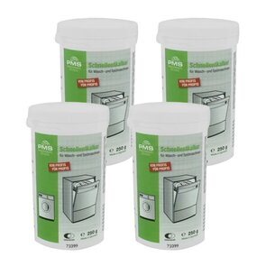 PMS Wasmachine Ontkalker - 4 stuks - 1 jaar ontkalken