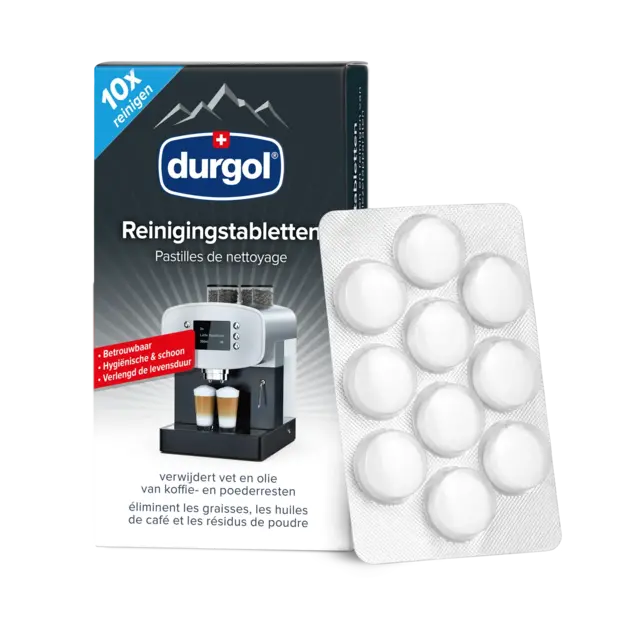 DURGOL Reinigingstabletten voor koffiemachines - 10 stuks