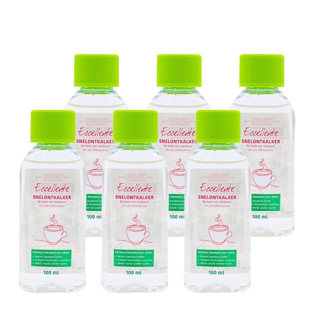 ECCELLENTE ontkalker voor Moccamaster - Technivorm filter koffiezetapparaat - 6 stuks