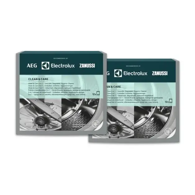 AEG Clean & Care 3in1 - 2x12 stuks -  Vaat- en wasmachine reiniger en ontkalker
