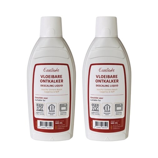 ECCELLENTE Ontkalker voor AEG Stoomovens - 1000ml (4x ontkalken)