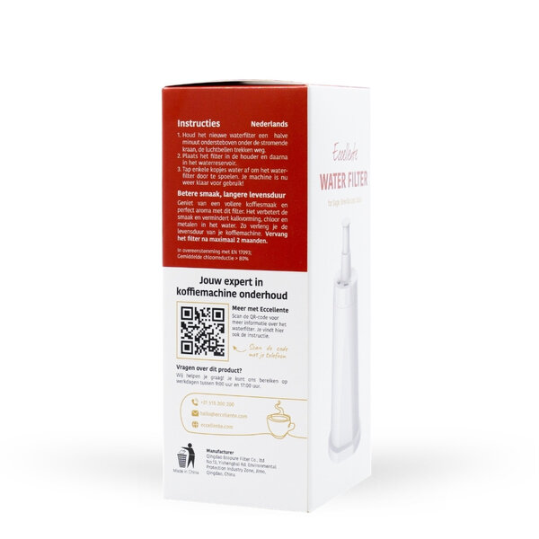 Waterfilter voor  Sage, Breville en Solis