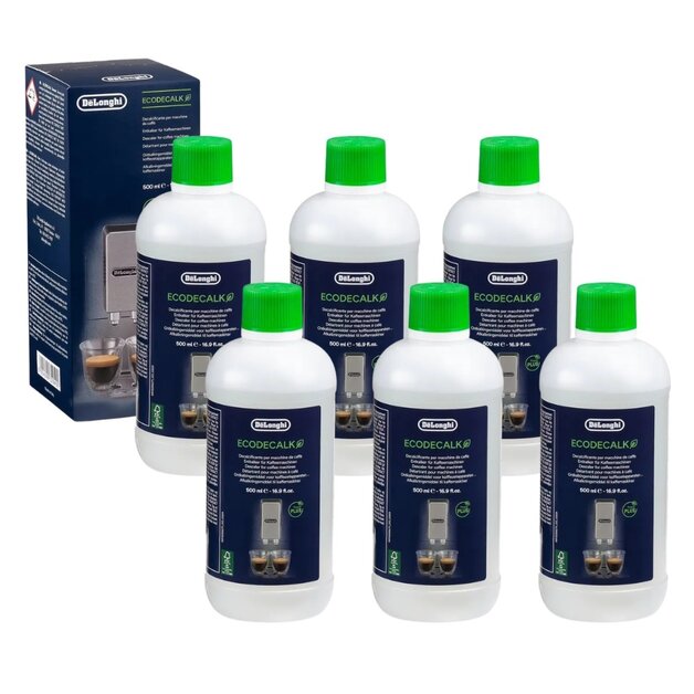 DELONGHI EcoDecalk DLSC500 - 6x500ml - koffiemachine ontkalker SER3018