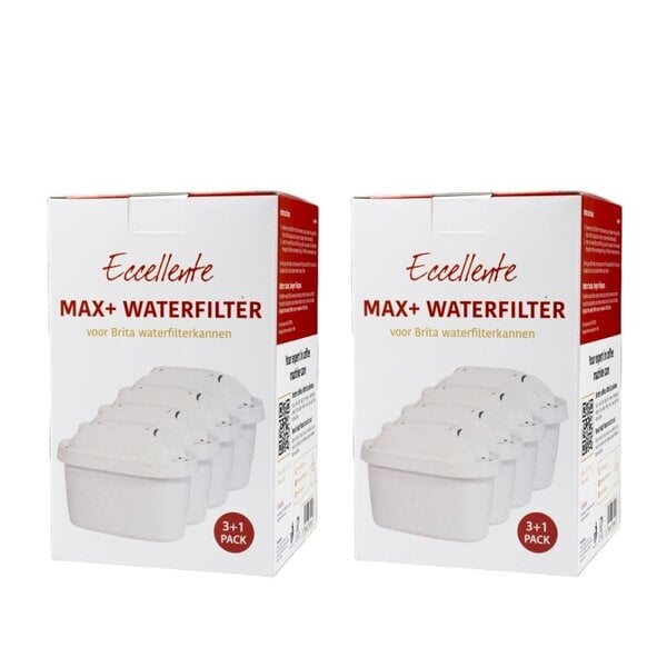 Waterfilter voor Brita waterfilterkan - 8 stuks - Compatibel met Maxtra