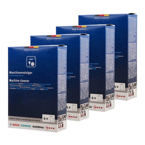 Vaatwasmachine Reiniger - 16x vaatwasser schoonmaken - 4x4 voordeelverpakking