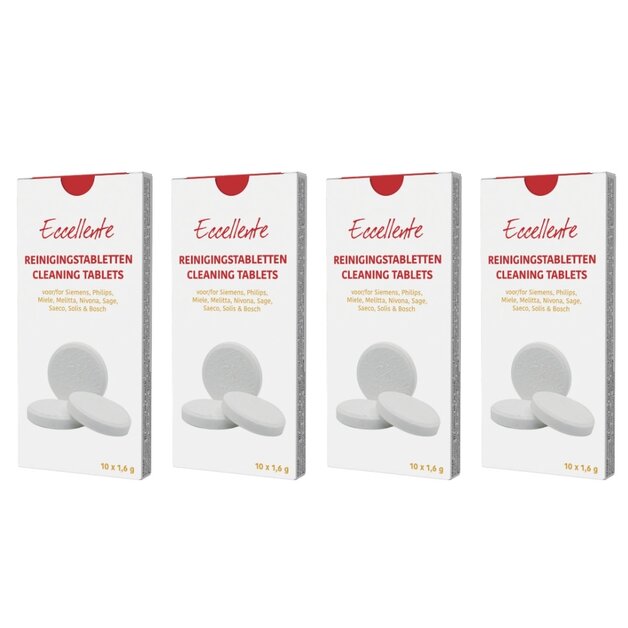 ECCELLENTE Koffiemachine reinigingstabletten - 40 stuks