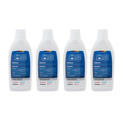 SIEMENS Vloeibare ontkalker voor stoomovens en koffiemachines - 4x500 ml - 00312521