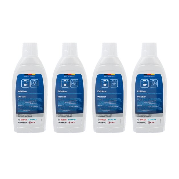SIEMENS Vloeibare ontkalker voor stoomovens en koffiemachines - 4x500 ml - 00312521