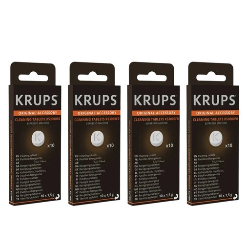 KRUPS Reinigingstabletten XS3000 - 4 verpakkingen - 40 stuks