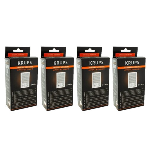 KRUPS Ontkalker F054 - 4 verpakkingen - 8x 40 gram