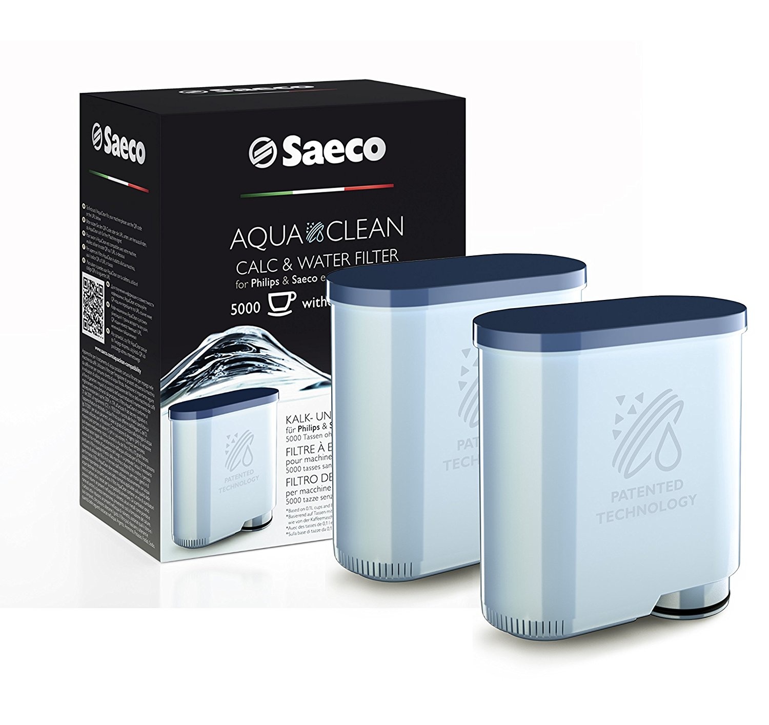 PHILIPS SAECO AquaClean Waterfilter 2 stuks Eccellente.nl