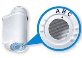 Welke stand moet ik op het Brita Intenza waterfilter gebruiken?