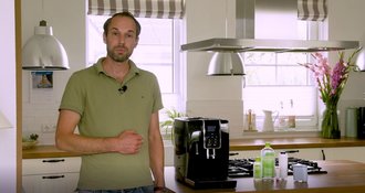 Het waterfilter van de koffiemachine werkt niet - machine ontluchten