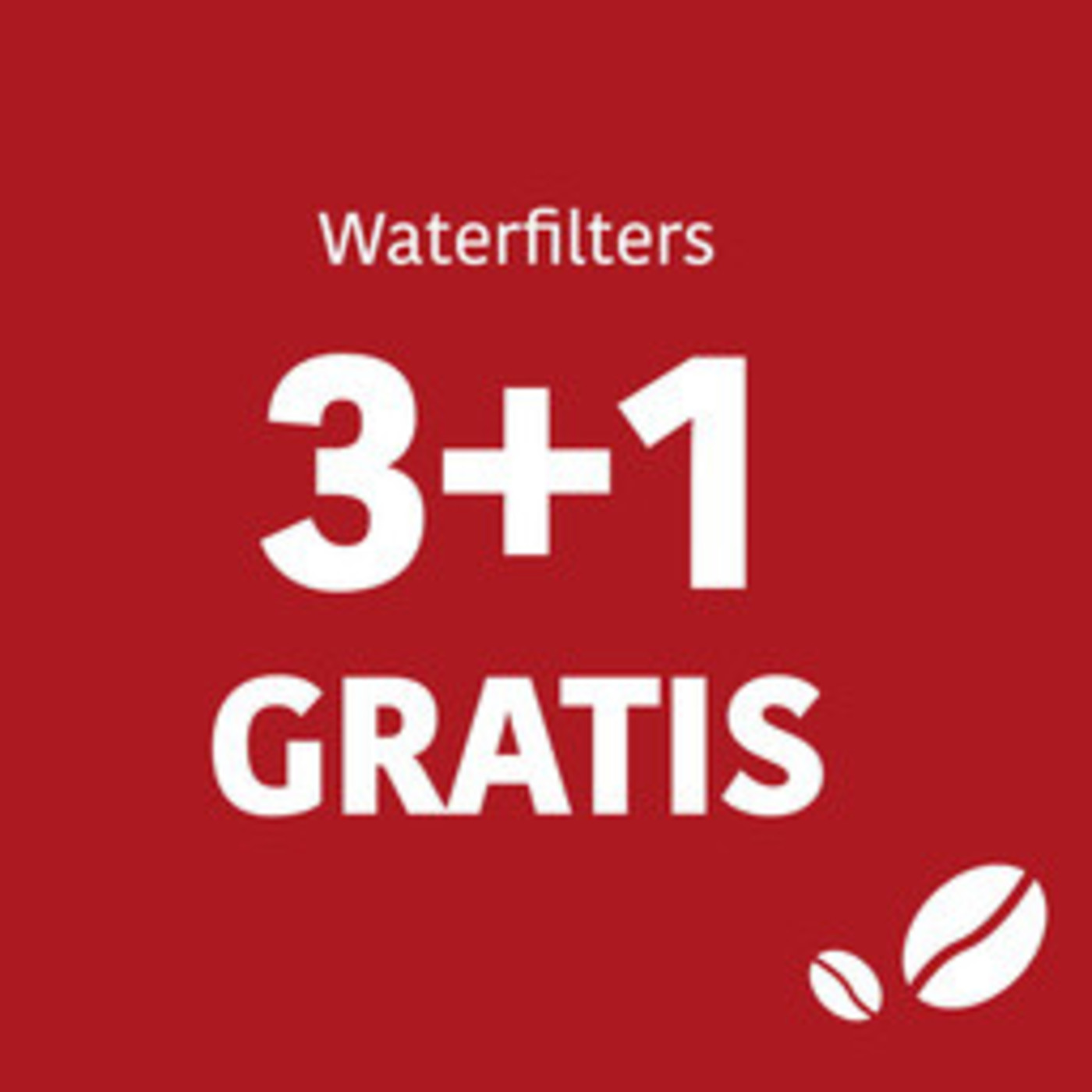 3+1 waterfilters compatibel met Philips en Saeco Intenza+