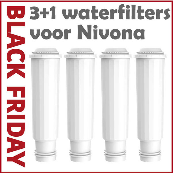 3+1 waterfilters compatibel met Nivona Claris