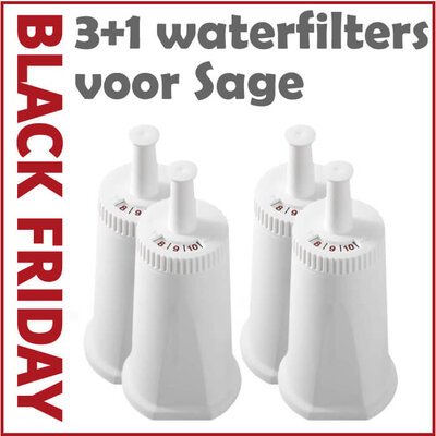 3+1 waterfilters compatibel met Sage Claroswiss