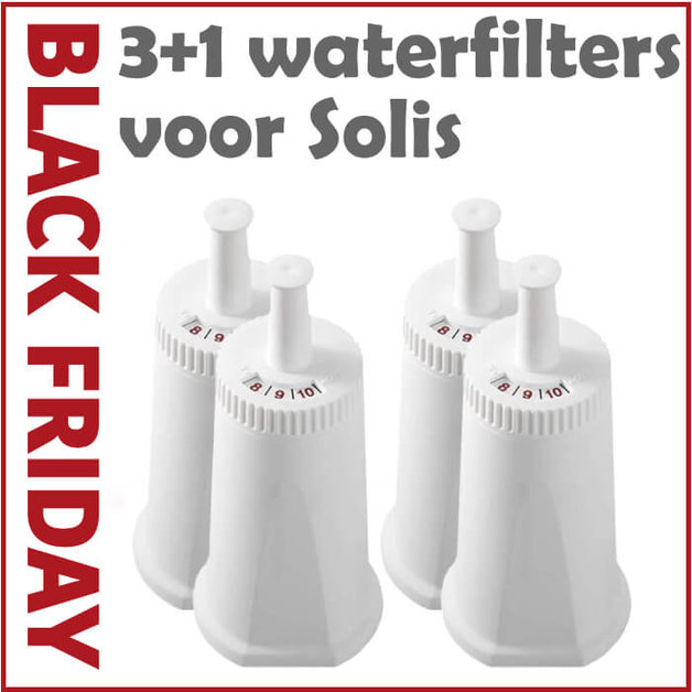  3+1 waterfilters compatibel met Solis Claroswiss