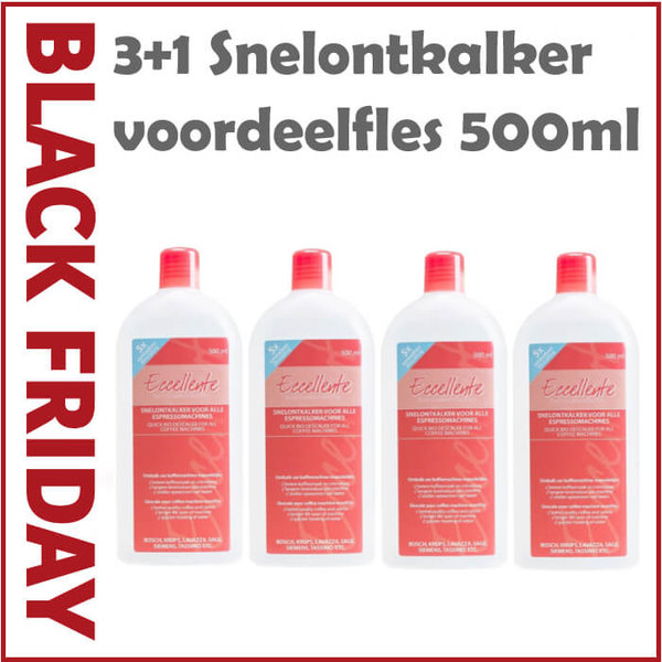 3+1 Snelontkalker Voordeelfles voor alle merken