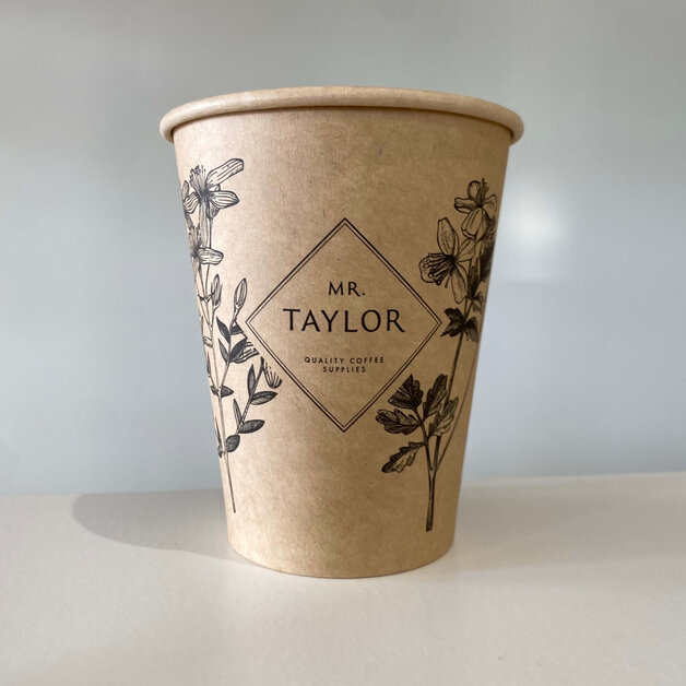 MR TAYLOR Biologisch Afbreekbare Koffiebekers 240ml - 50 stuks