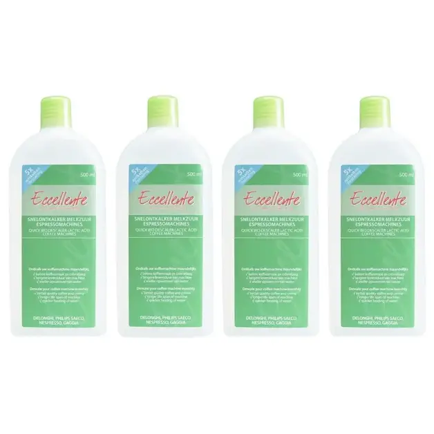ECCELLENTE set van 4x 500ml ontkalker voor DeLonghi