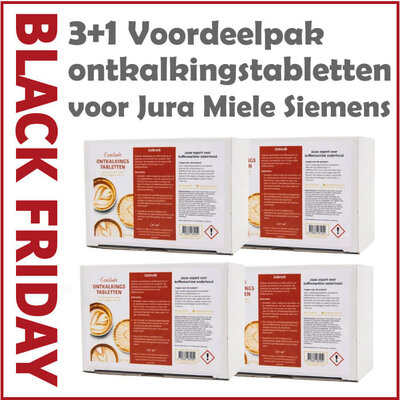 3+1 Ontkalkingstabletten Voordeelpak voor Jura, Miele en Siemens