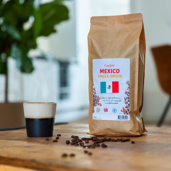 Mexico Koffiebonen 1000g - 100% Arabica, Zoet & Toegankelijk