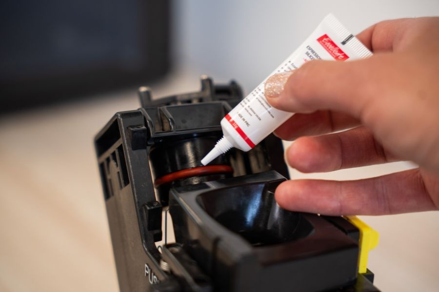 Zetgroep invetten met siliconenvet