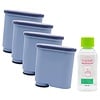 4× AquaClean waterfilter voor Philips met ontkalker