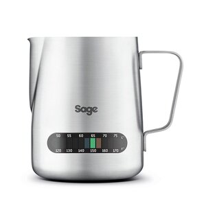 Temp Control melkkan met thermometer – RVS – 480 ml