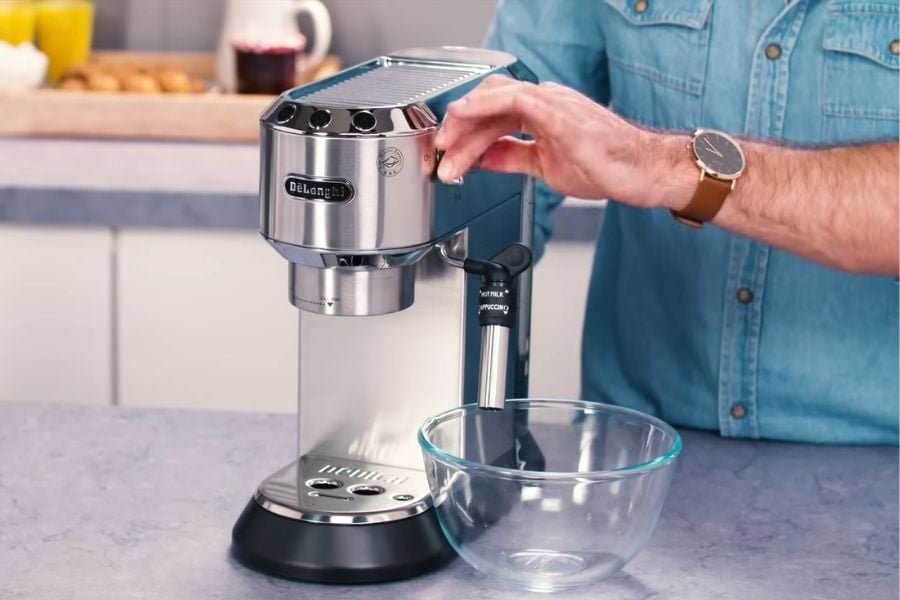 DeLonghi Dedica stoomhendel omzetten