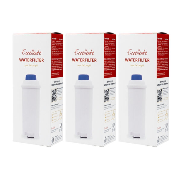 waterfilters voor DeLonghi (DLSC002) – 3 stuks