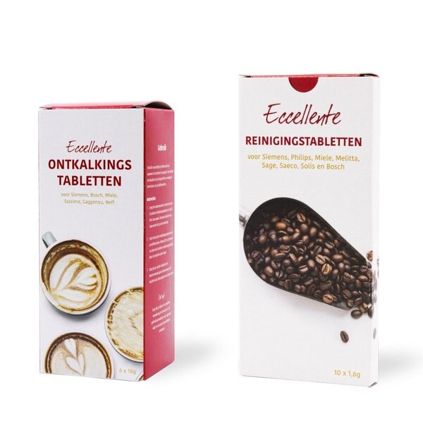 Koffiemachine Startpakket - 6 ontkalkingstabletten + 10 reinigingstabletten