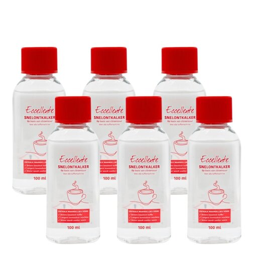 ECCELLENTE ontkalker voor Krups koffiemachines - 6x 100 ml
