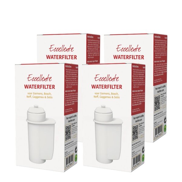 set van 4 waterfilters voor Siemens EQ