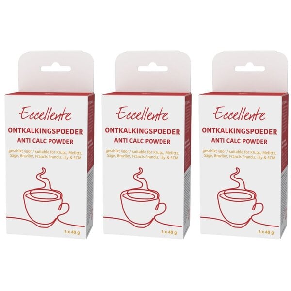 Ontkalkingspoeder voor Krups - 6x ontkalken - 6x 40 gram