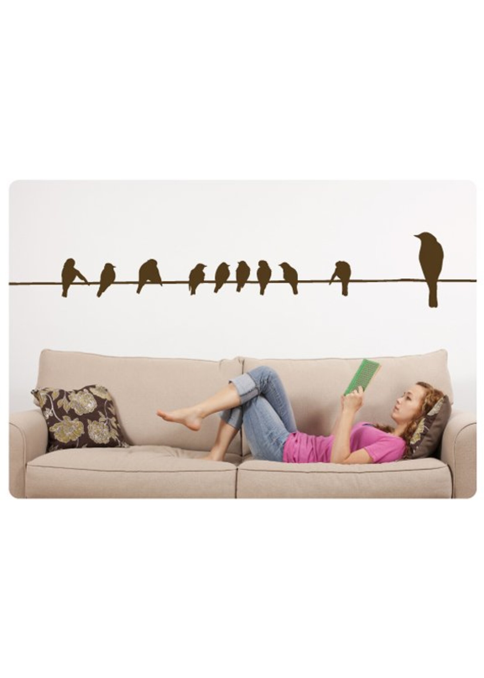 Muurteksten.nl Muursticker Vogels