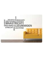 Muurteksten.nl Muurtekst of Muursticker Nederlandse Steden, Maastricht