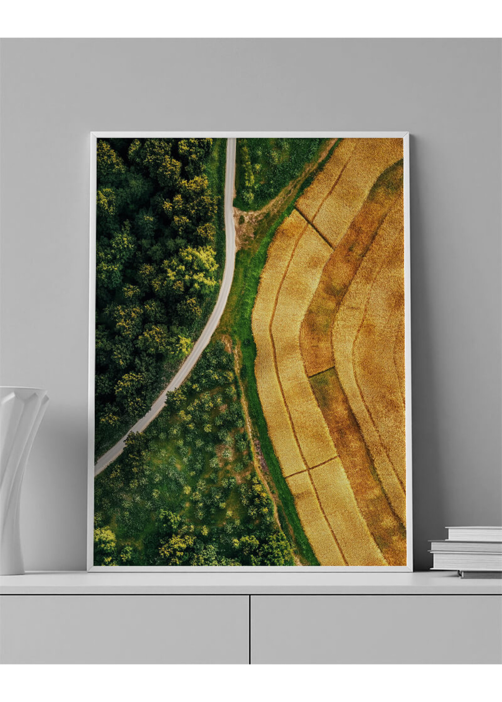 Luchtfoto Weilanden | Unieke Landschapsfotografie voor jouw interieur