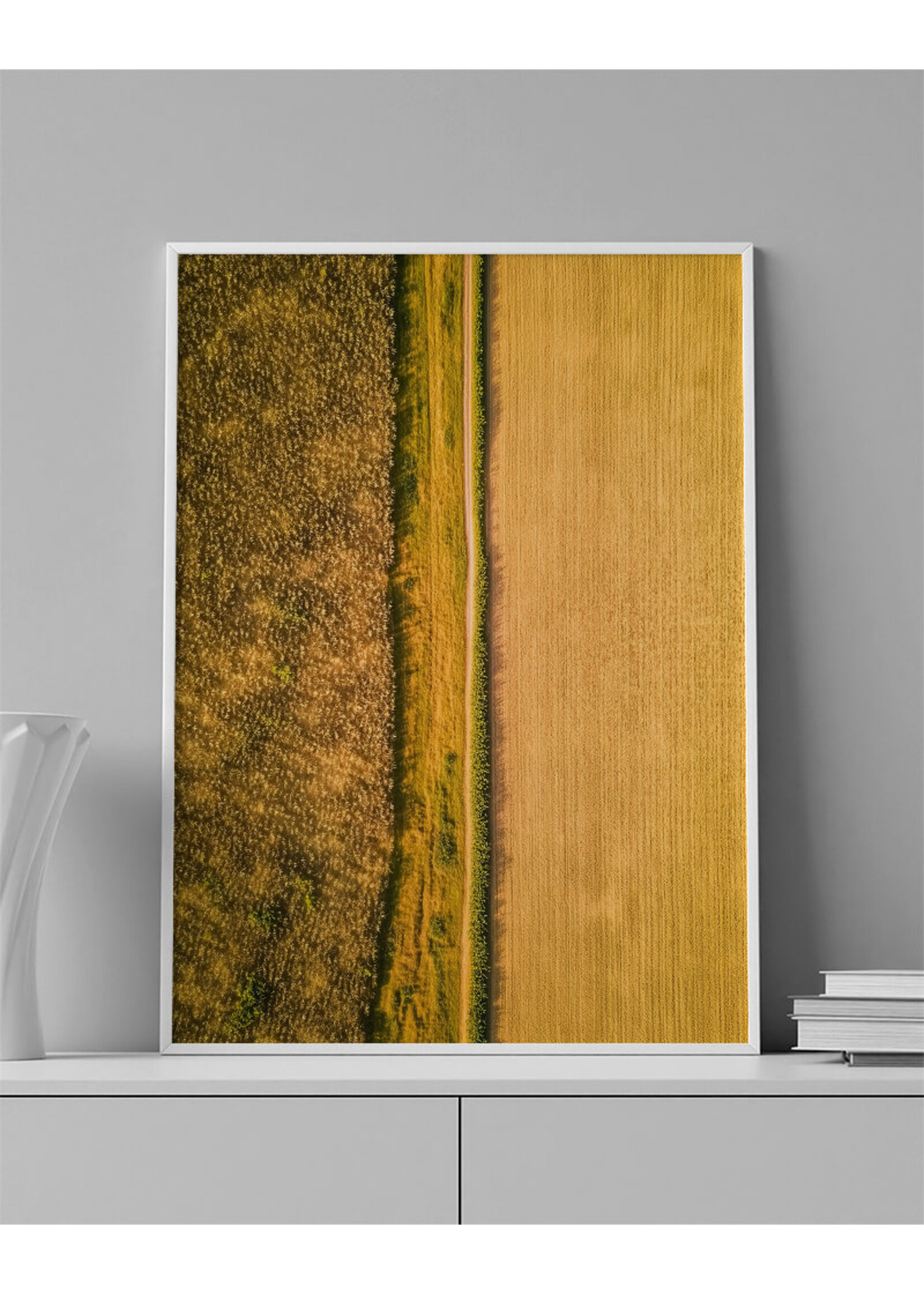 Luchtfoto graan posters | Unieke Landschapsfotografie voor jouw interieur