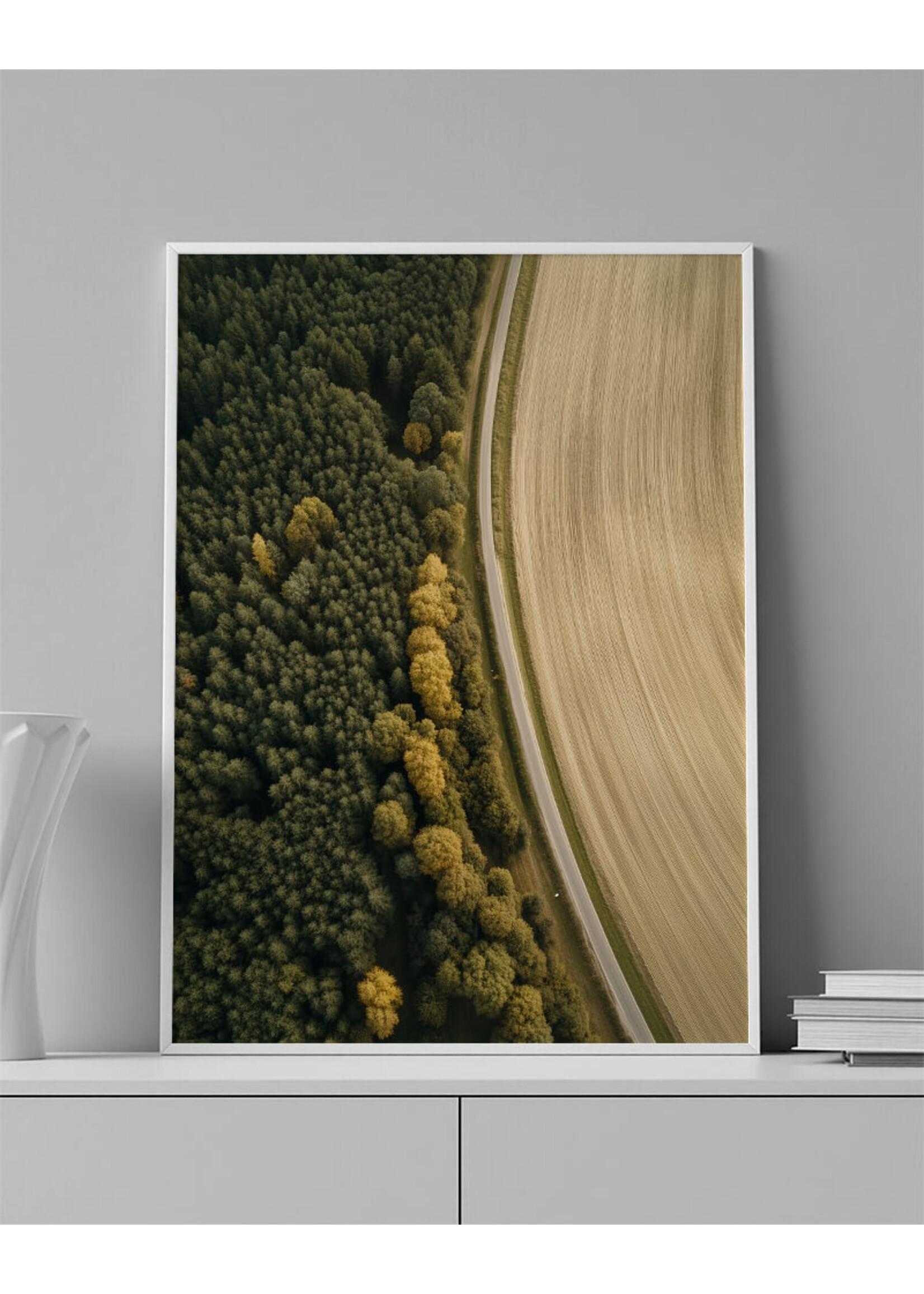 Reclame ABC Luchtfoto Weiland 2| Unieke Landschapsfotografie voor jouw interieur