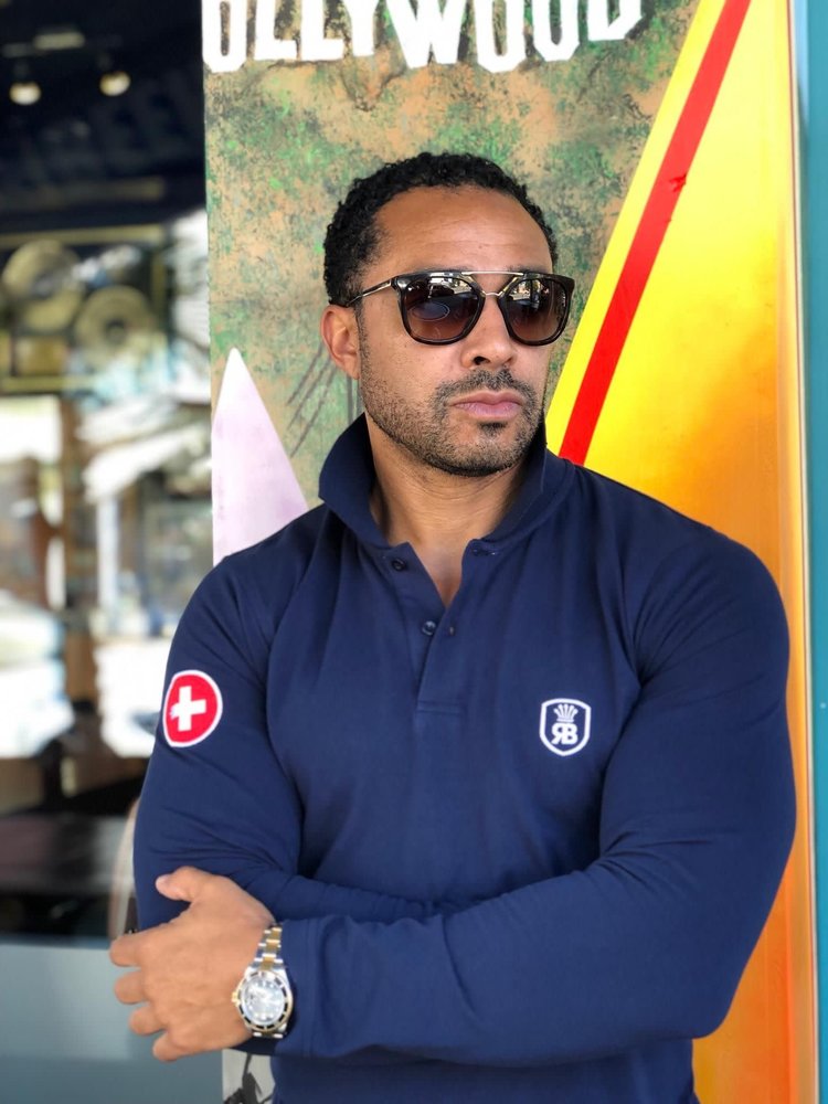 Robeaux Robeaux Long Sleeve Polo- Navy