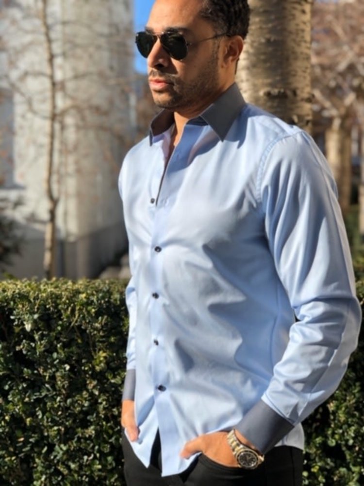 Robeaux New York Light Blue Grey