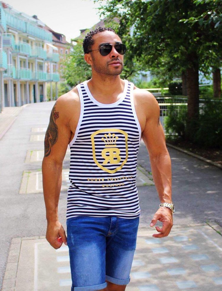 Robeaux Robeaux Modal Tank Top Blue & White Striped