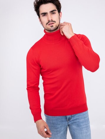 Paris Turtleneck-Red