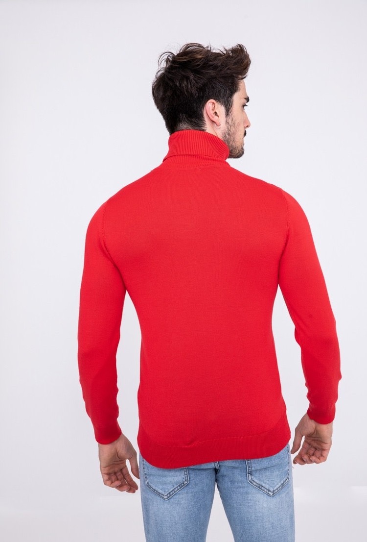 Paris Turtleneck-Red