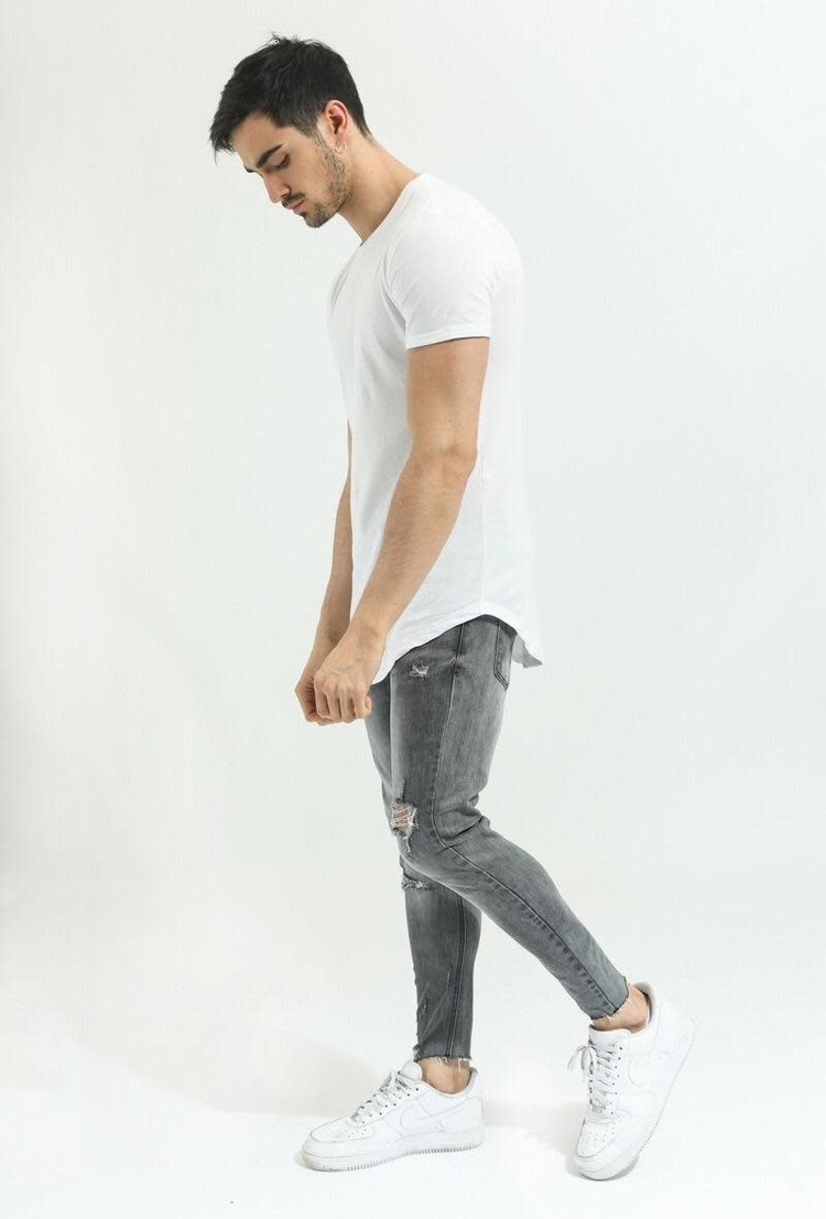 Long T Shirt - White