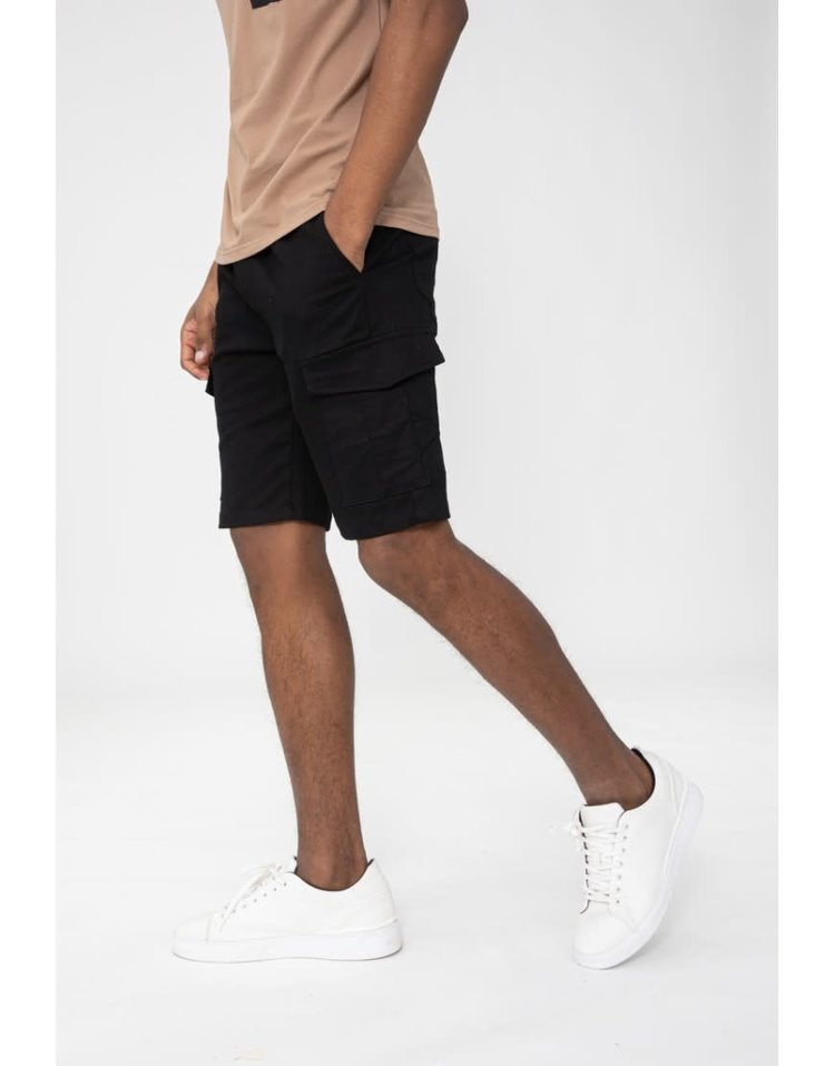 Men's Cargo Shorts- Black