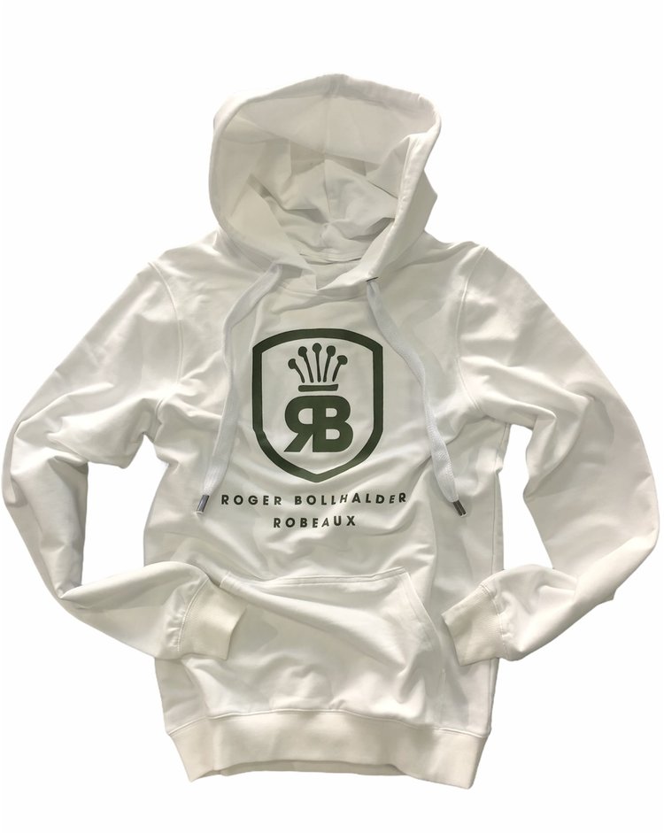 Robeaux RB Hoodie- White W/Olive