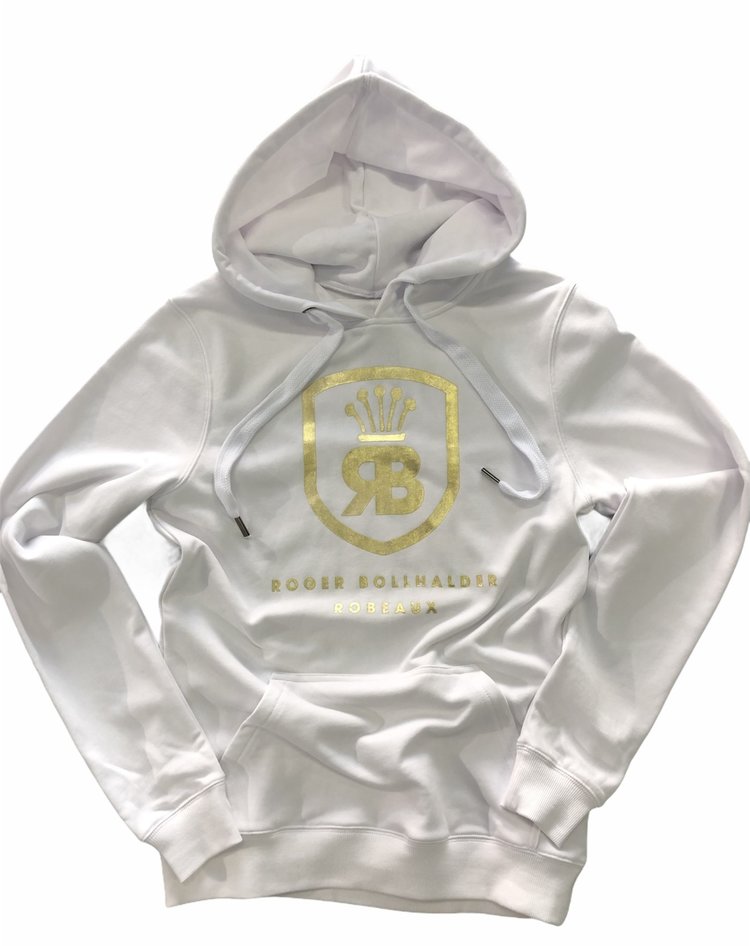 Robeaux RB Hoodie- White W/Gold
