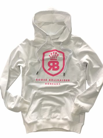 Robeaux Robeaux Hoodie White- W/Fuschsia